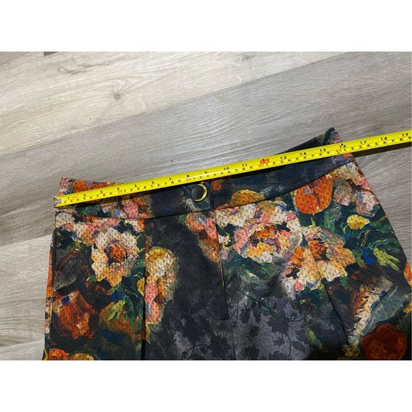 Anthropologie Eva Franco Simone Floral Trousers Multicolor, Size Large, MP $125 - Picture 4 of 9